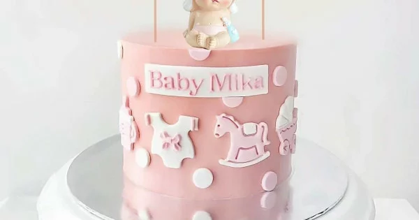Neutral Baby Shower cake – DecadenceBySumi