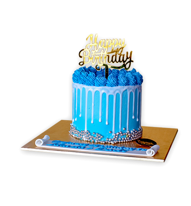 Cake Blue Birthday | Confiserie Bachmann Lucerne
