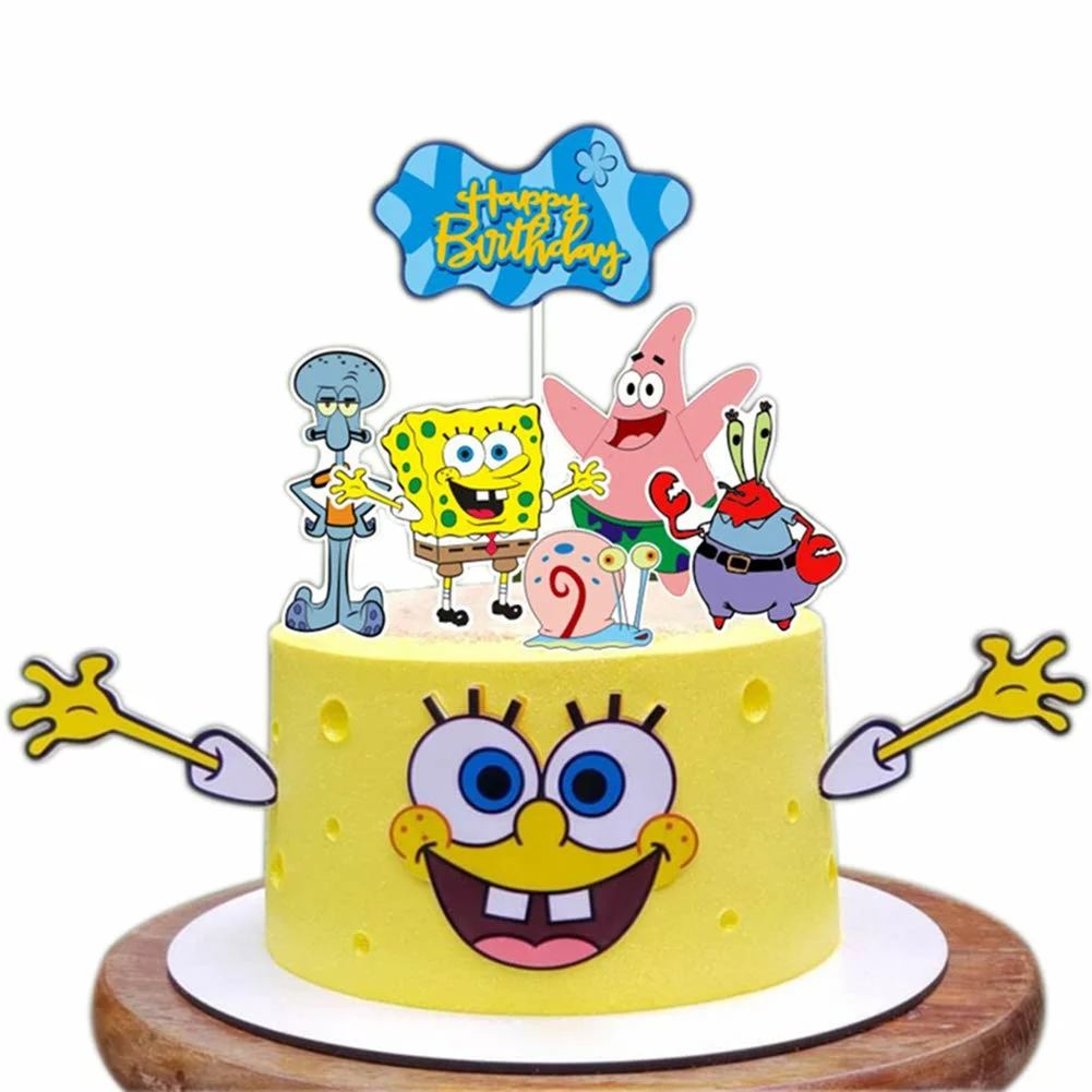Spongebob Squarepants Cake Tutorial - Patrick and Spongebob Cake Toppers - Cake  Decorating Video - YouTube