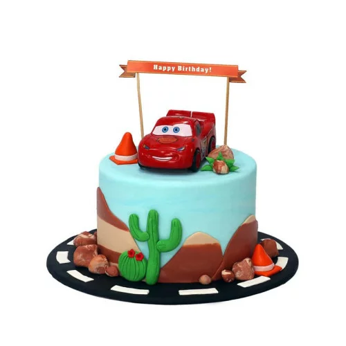 Disney cars cake — Children's Birthday Cakes | Cars birthday cake, Boy  birthday cake, Lightning mcqueen birthday cake