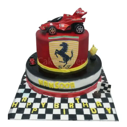 Ferrari 488 Pista Edible Cake Image - can be personalised! - The Monkey Tree