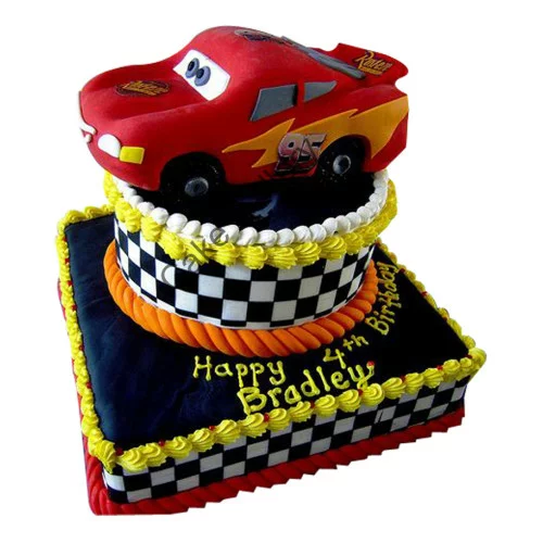 Ferrari Racing Car Edible Icing Cake Topper 02 – the caker online