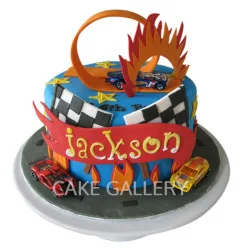 Mc Queen & Jackson Storm | Cars birthday cake, Cool birthday cakes, Cars  cake design